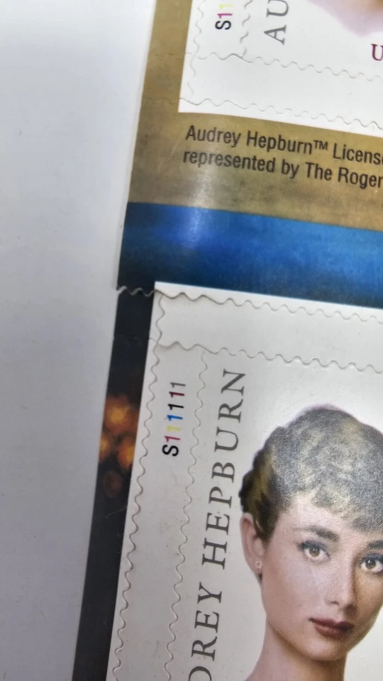 2003 Audrey Hepburn Legend of Hollywood Sc 3786 full MNH 37c Poster Size 6 Set - Image 4 of 4