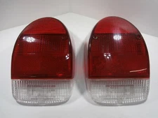 TAIL LIGHT LENS SET LEFT & RIGHT PAIR RED VOLKSWAGEN T1 BUG BEETLE 1971-1972