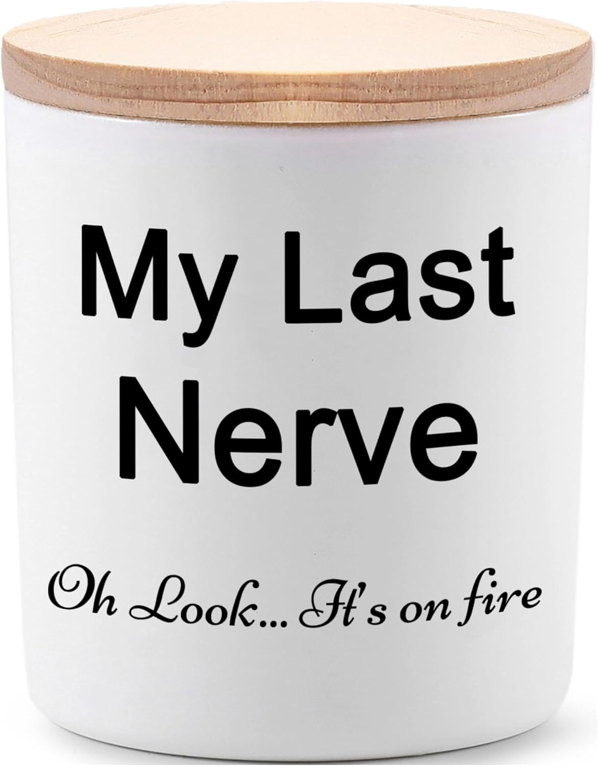 Funny My Last Nerve Novelty Candle Gift for Women Christmas Birthday-image