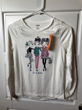 Gymboree Ivory LS  Love My Besties  Shirt size 12