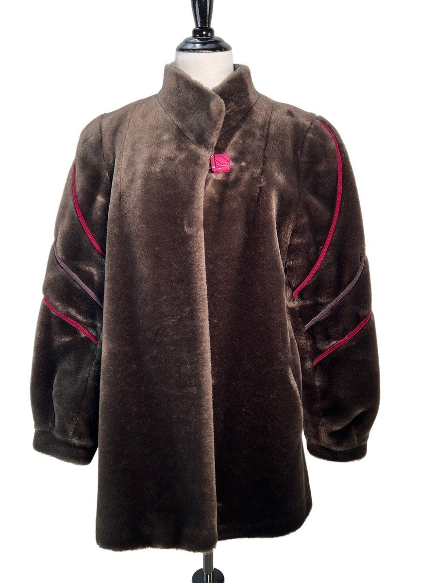 【美品・希少】60s Unknown Vintage Jacket ノーカラー 50's?60's アストラカン ショート丈 ノーカラー ジャケット｜50