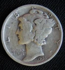 1936  D  Mercury Dime (245-2)