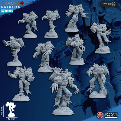 10x Traitor Militum Warped Claws Ghamak für CSM Chaos Marines Warp Talons