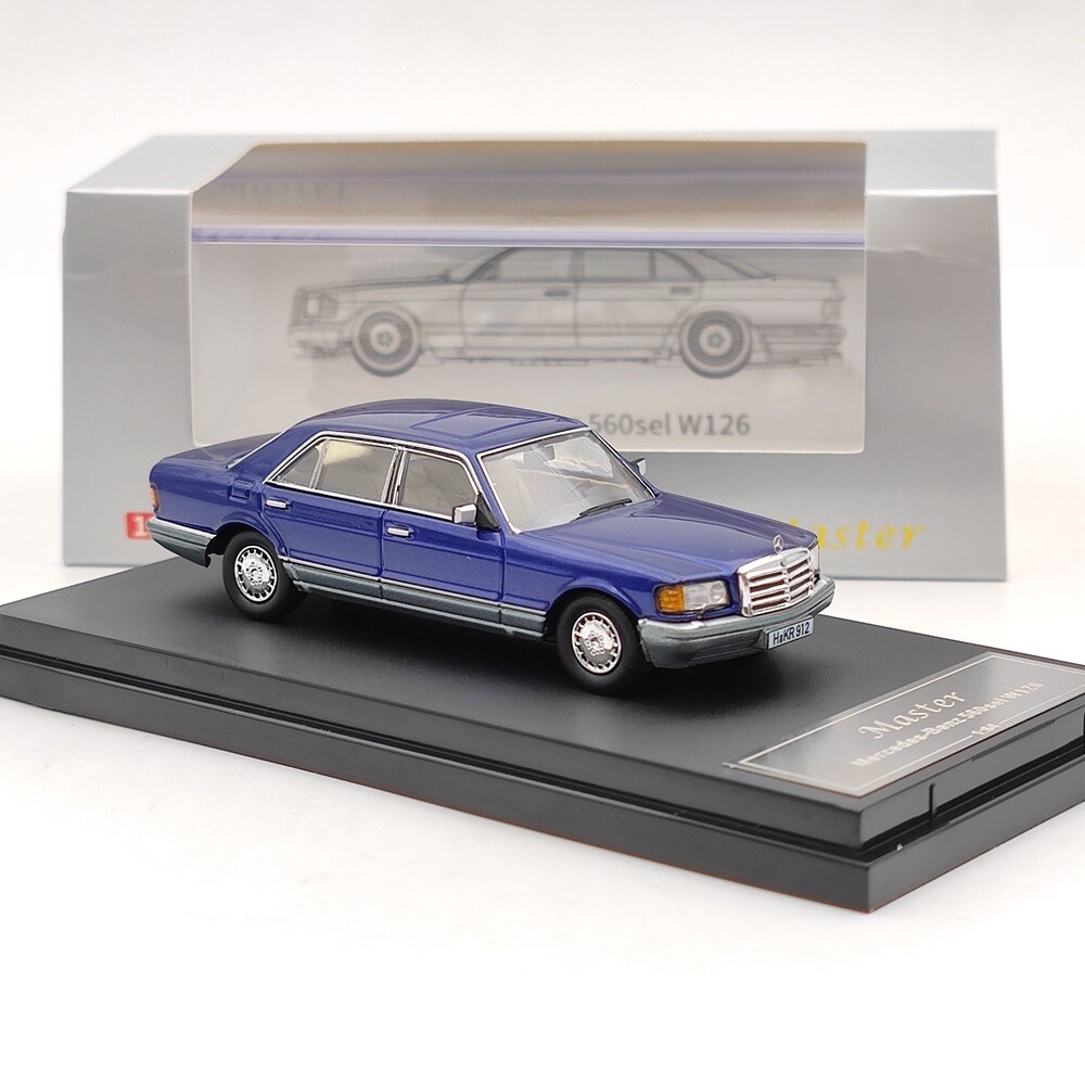 Master 1/64 Scale S560SEL W126 Diecast Toys Car Models Gifts