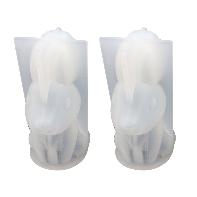 Cartoon Rabbit Epoxy Resin Silicone Mold 2-Piece Set
