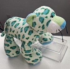 Animal Alley Leopard Plush Green Blue Jungle Zoo Circus Stuffed Animal 2009