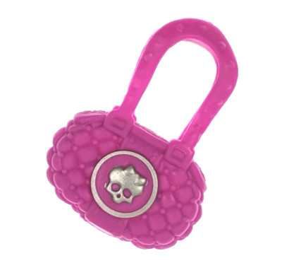 Monster High - Operetta - Freaky Fusion - Pink Silver Skull Bag Purse Tote Only