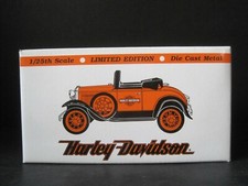 Vintage Harley Davidson 1929 Model A Roadster Toy Car Bank Limited Edition New