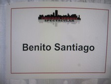 Benito Santiago ( 1 ) Auto 1981 Topps ,Giant Photo Cards