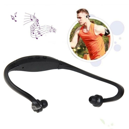 Auriculares deportivos inalámbricos Reproductor de música MP3 auricular de  tarjeta Micro SD TF Auricular | eBay