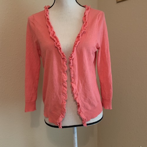 Ann Taylor Loft Cantaloupe Ruffle 