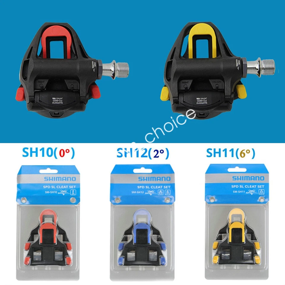 Shimano SPD-SL 0/2/6° SM-SH10/SH11/SH12 Fahrrad Pedale Cleatset Rennrad Cleats - Bild 3 von 4