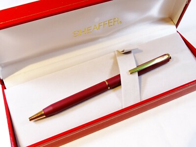 Nice New Sheaffer Fashion White Dot Matte Rose & Gold Twist Open Pen 266-2 W Box