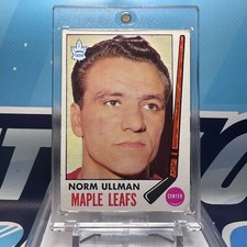 1969-70 Topps #54, NORM ULLMAN 🔥🔥🔥 Vintage Hall of Famer Card