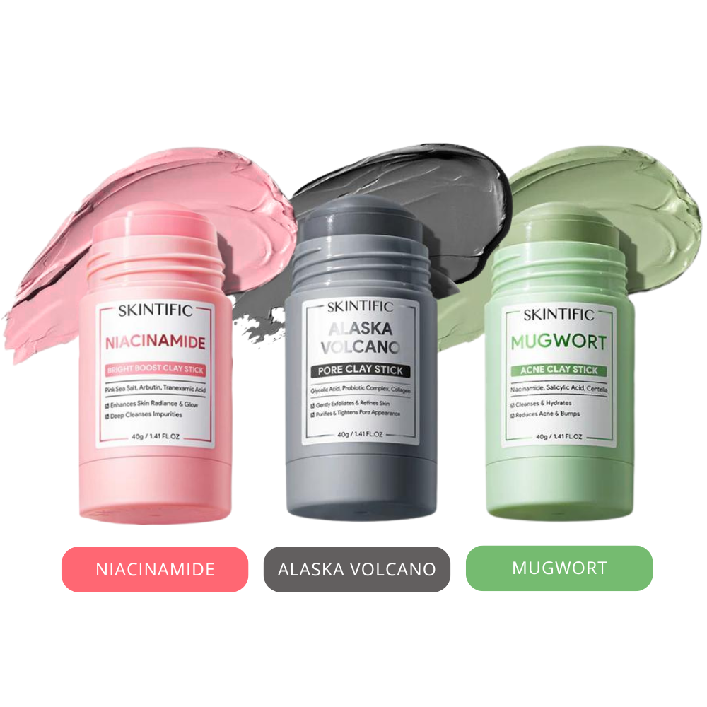 SKINTIFIC Bright Mask Clay Stick Skin Moisture Glycolic Detox Skin