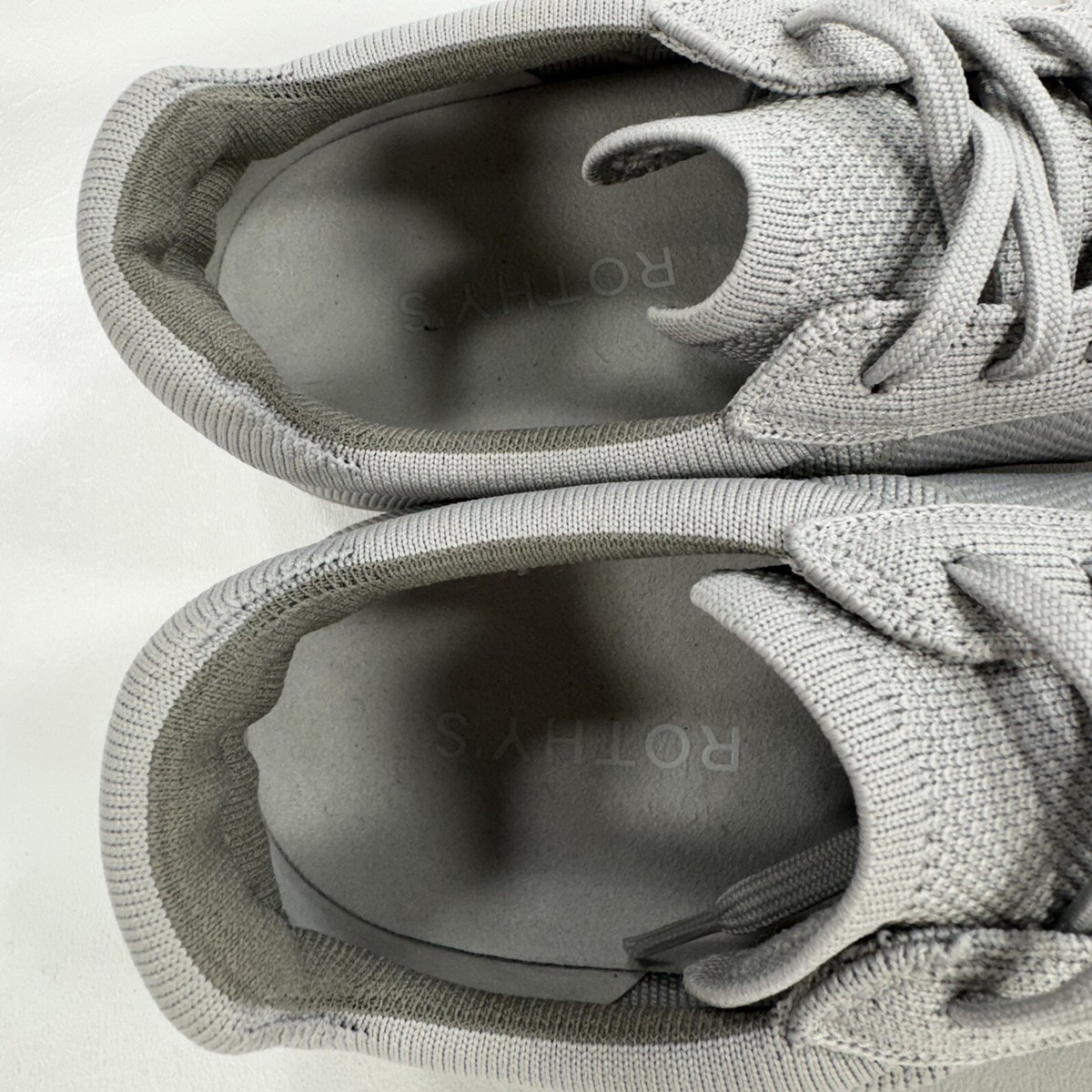 Rothy’s Men’s grey knit casual sneakers size 11 Rothy main image 4