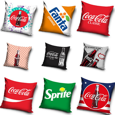 Coca Cola Fanta Sprite Motiv Kissenbezug Kissen Hülle 40x40 cm Limonade Limo