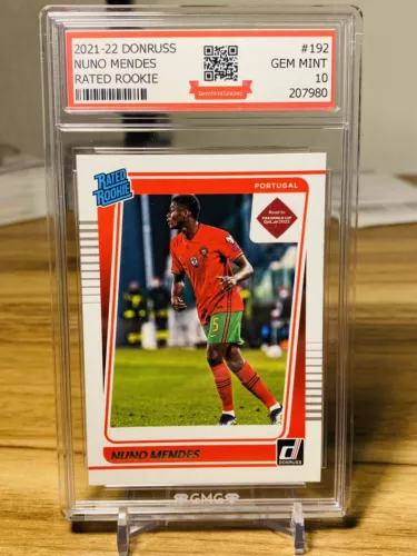 2021-22 Donruss Nuno Mendes Rated Rookie #192 GMG Graded 10 Gem Mint 💎 RC 