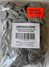 145P Tags Qty 500 bulk Telco Grade Fiber Tags 145PTAGS 1" x 1 3/4" Oval qty 500