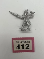 Classic Dark Elf Elves Hero Champion - Games Workshop Warhammer Fantasy Metal
