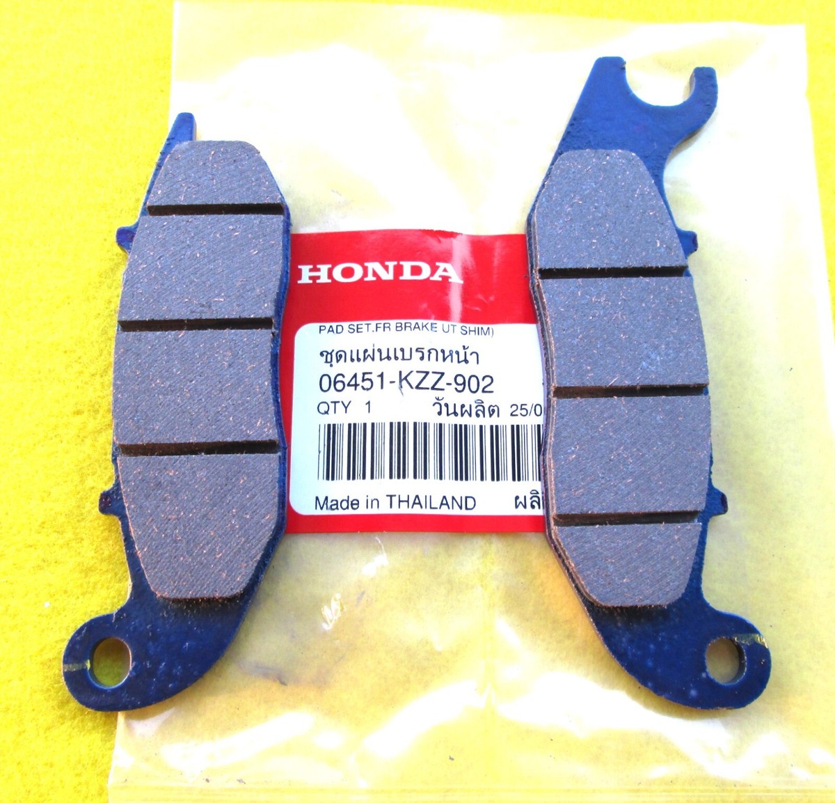 Honda PCX125 2019-24 Front Brake Pads GENUINE 06451KZZ902 UK STOCK Honda PCX125 2019-24 Front Brake Pads GENUINE 06451KZZ902 UK STOCK