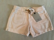 Zara Girls Soft Collection Shorts 7/8 Nwt Tan