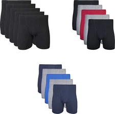 Gildan Men's Covered Waistband Boxer Brief (5-Pack)