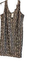 *SALE* BNWT Simon Jefferey Dress, Size 18. Black/Beige Paisley Design