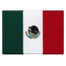 MEXICO FLAG PATCH MEXICAN EMBLEM PARCHE SNAKE EAGLE LOGO embroidered iron-on