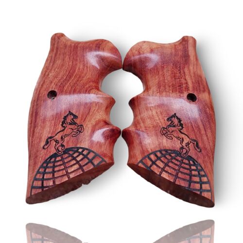 Royal Craft Collection - Impugnature in legno incise artigianali per Colt Pitone - Foto 4 di 16