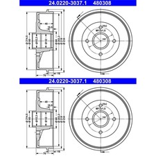 Tambour de frein Dacia LOGAN
