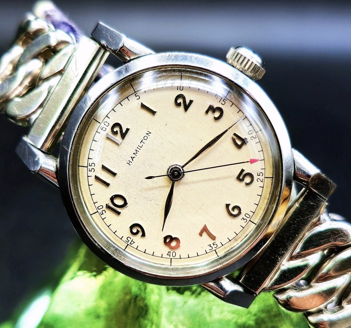 Vintage HAMILTON 1940's Manual Wind Retro USA Men's Watch W