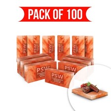 Himalayan Salt Bricks Pack of 100 8x4x2 with Free Cooking Salt Plate