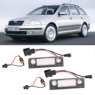 Passt für Skoda Octavia II 1Z5 Combi Bj. bis 01.2009 Led Kennzeichenbeleuchtung
