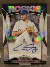2019 Panini Prizm Caleb Ferguson Rookie Silver Prizm Auto #RA-CF Dodgers