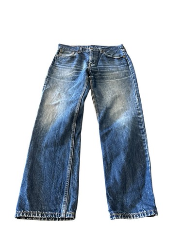 Levi's 00550-4834 Tapered Denim Pants, Made in USA, Men's Size W33 (approx.) cotton blue type Vintage Second Hand