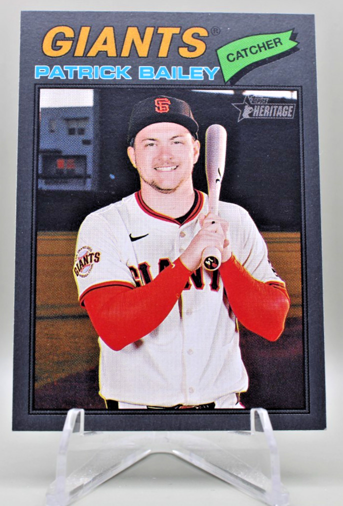 2026 Topps Heritage - Patrick Bailey #57 Dark Gray Border Giants