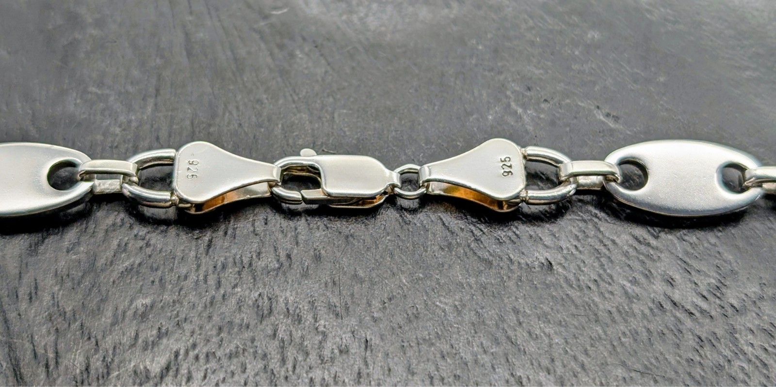 Steigbüggelkette Chain 925 Silver 68,50g Plate Chain 65cm #3145 image 7