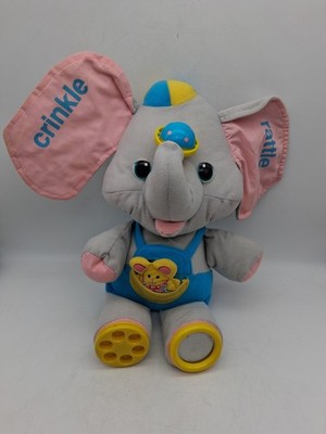 Playskool Busy Elephant Vintage 1986 Activity Stuffed Animal Plush Toy Mirror