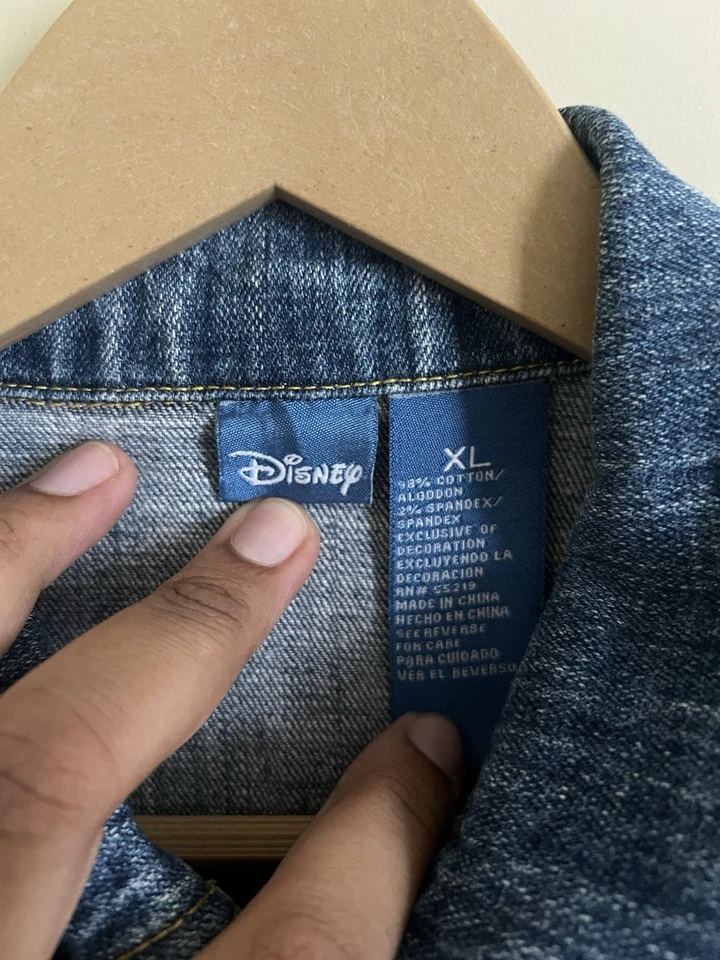 Chaqueta vaquera vintage Disney Tink Tinkerbell Denim jóvenes niños talla XL Foto 4 de 4
