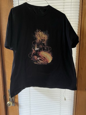 Marvel Mad Engine Ghost Rider Skull Shirt Mens Black Graphic