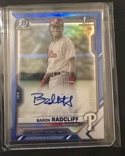 2021 Bowman Chrome Prospect Blue Refractor Auto /150 Baron Radcliff #CPA-BRA