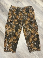 Vintage 90s Mossy Oak Camo Pants Size 36x23 Fall Foliage Hunting