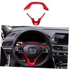Print Interior Steering Wheel Cover Trim Decals For Honda Accord Sticker Red Print Interior Steering Wheel Cover Trim Decals For Honda Accord Sticker Red