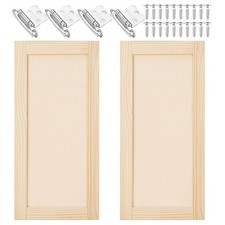 2 Pcs 13.25" W x 29" H Unfinished Kitchen Cabinet 13.25'' W x 29'' H, Natural