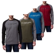 U.S. Polo Assn. Men's Chest Logo Raglan Thermal