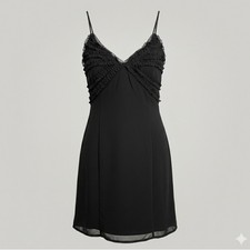 Forever 21 Elegant Black Spaghetti Strap Dress Woman's Size Small