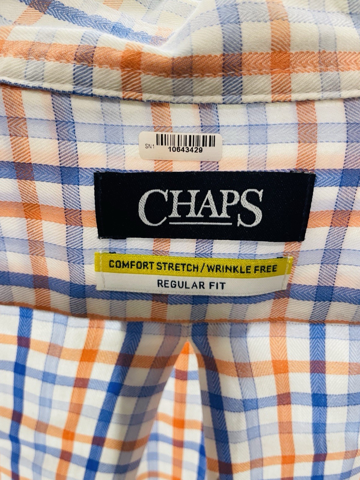 Mens CHAPS Button Down Checkered Stretched Shirt.… - image 7