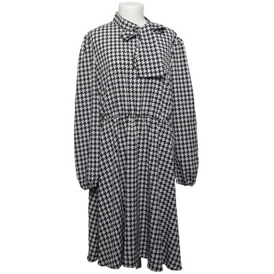 Shein Curve, Kleid, Größe: 2XL, Schwarz/Weiß, Polyester, Hahnentritt, Damen #kbC