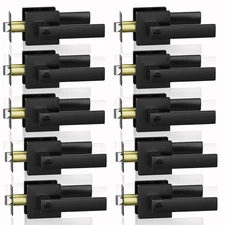 10 Pack Privacy Door Lever, Matte Black Door Handle Heavy Duty, Keyless Door ...